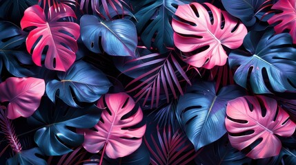Vibrant Tropical Foliage: A Captivating Nature Tapestry