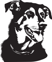 huntaway dog silhouette