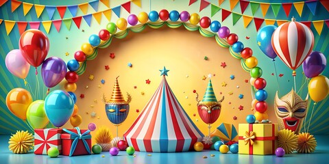 Party Fete Karneval Geburtstag  Dekoration Creative AI