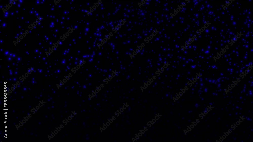 Aufkleber blue abstract bokeh explosion background isolated copy space. random stellar falling on black backgr