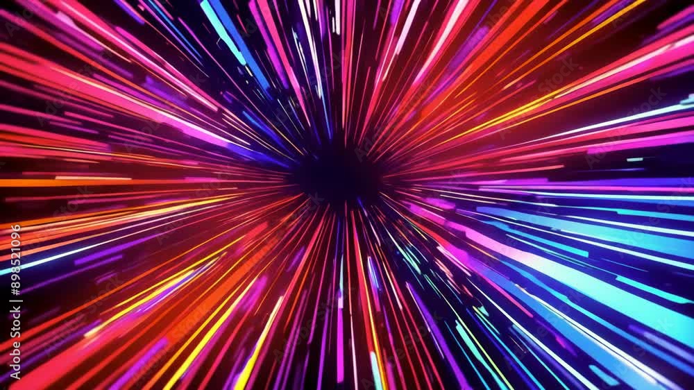 Poster abstract background with hud square seamless pattern spectrum looping animation lines.