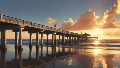 pier at sunset