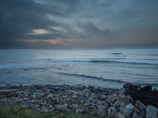 Sunrise over the ocean