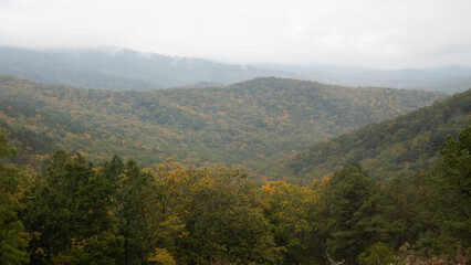 Fototapeta premium Morning fog in the mountains