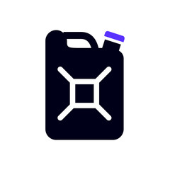 Jerrycan transport flat icon