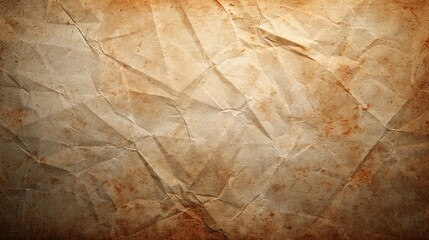 Nostalgic Vintage Grunge Texture with Crumpled Surface in Faded Antique Tones, Perfect for Retro Projects