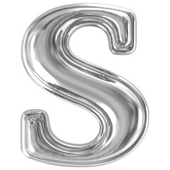 Silver Font s 3D