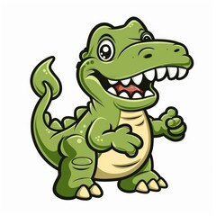 Fototapeta premium Illustration of a stylish dinosaur mascot