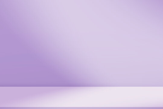 Purple Background,Studio Room with Abstract light,Window Shadow on Floor and Wall for Autumn Product Present.Vector Minimal Interior with Pastel Colour Gradient, Backdrop platform 3d Podium Display