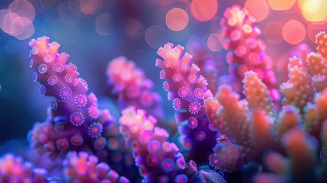 Vibrant Underwater Coral Reef Teeming with Life