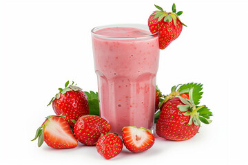 strawberry milk cocktail