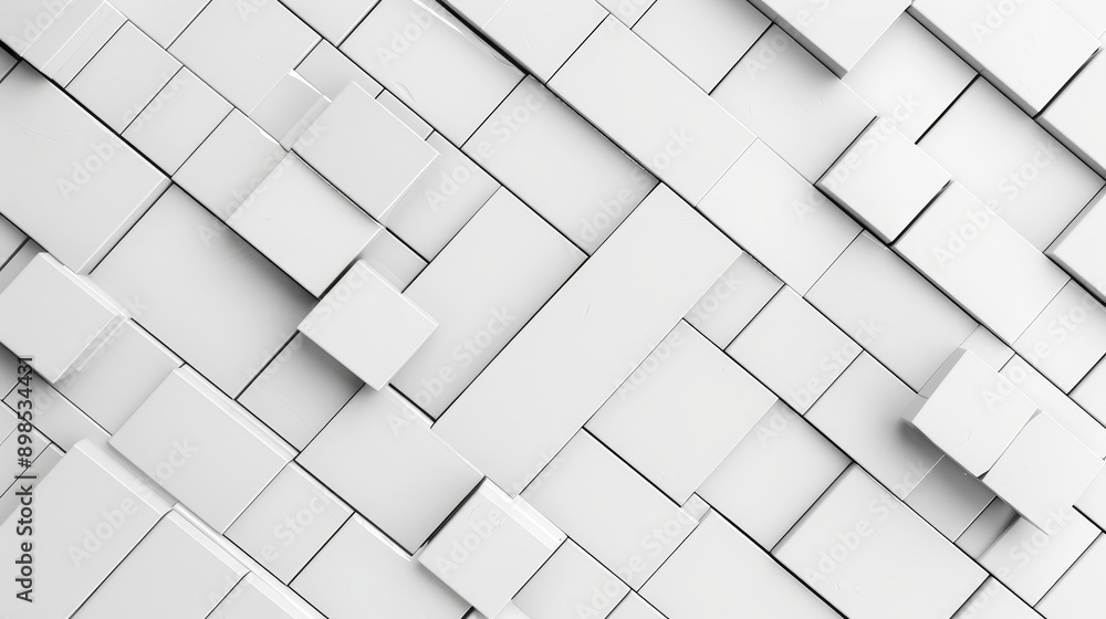 Poster a minimalist design with white geometric shapes creating an abstract, modern, and clean pattern. the
