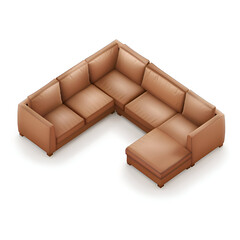 Illustration of a corner sofa