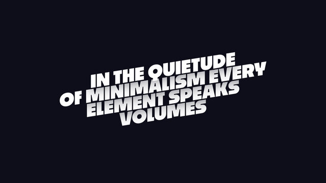 Animated Text Line in Minimal Style