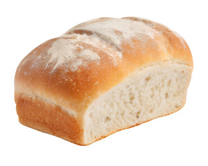 Freshly Baked Loaf of White Bread with Golden Crust
