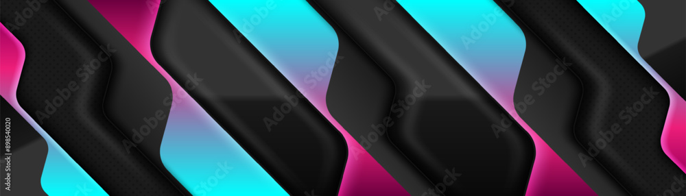 Canvas Prints abstract glowing with lighting effect on black background