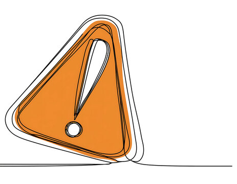 recommend clip art:  Exclamation Mark Continuous Line Art- A bold, single-line drawing of an exclamation mark. P_1(176)