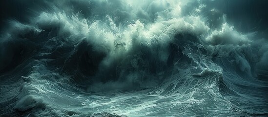 Oceanic Fury: A Stormy Seascape