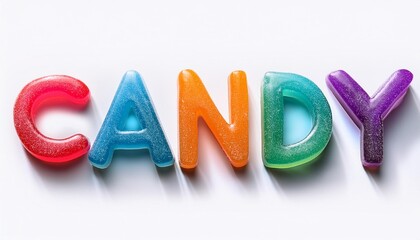 文字の形のキャンディー「CANDY」（Letter-shaped candy “CANDY”）
