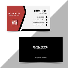Unique visiting card template . illustration vector , creative business card layout . clean visiting card  template.