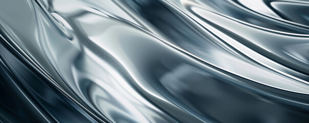 A smooth, high-gloss metal background with a sleek, modern appearance and subtle patterns.
