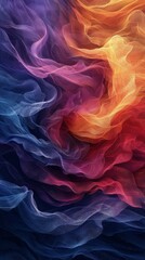 Obraz premium Swirling Fire and Water Painting