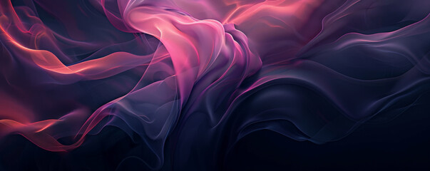 Obraz premium A dark background with soft, abstract shapes and gentle gradients, offering a modern and stylish look.