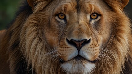 Majestic Lion Close-Up Portrait