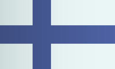 Finnish national flag. Finland country identity. Suomi insignia. Vector illustration