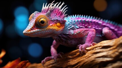 Obraz premium iguana on a branch