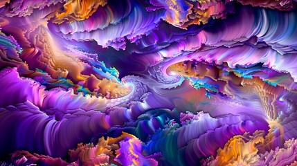 Obraz premium Abstract colorful background depicting energy flowing and forming swirls