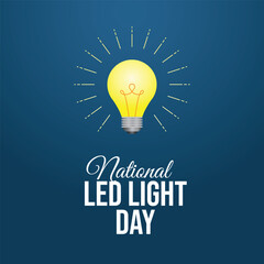 vector graphic of National LED Light Day ideal for National LED Light Day celebration.