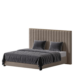 A bed, colorful design, bed, no background, different design, png, white background, isolated, abstract, 3d model.