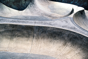 asphalt skateboarding track surface