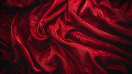 Obraz premium Elegant Velvet Curtain with Fine Weave in Portrait Shot Home Decor Photograph