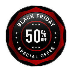 Black Friday Special offer badges, logo and background. Black Friday Discount offer