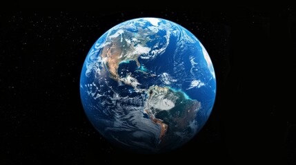 Fototapeta premium planet earth seen from space generative ai