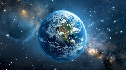 planet earth seen from space generative ai