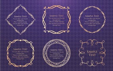 高級感のあるフレームデザイン