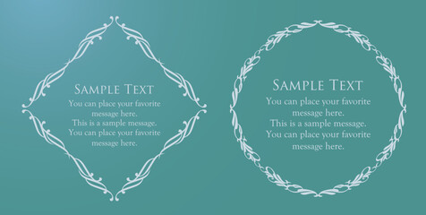 高級感のあるフレームデザイン