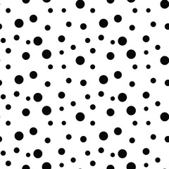 Random dotted pattern seamless. Vector Illustration