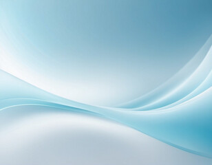 Naklejka premium Abstract pastel background with a swirling, wavy design in shades of blue and white. Background is soft ethereal, subtle gradient and light sparkles. Beautiful gradient. Smooth lines. Light blue