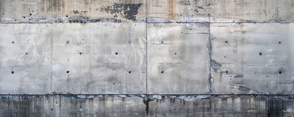 A concrete wall with an abstract, weathered texture and a smooth central area, perfect for text placement.