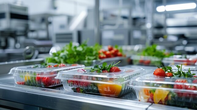 food technology concept, food packaging