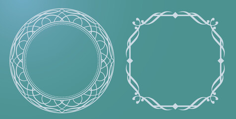 夏を感じるアンティークフレーム