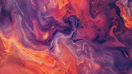 Obraz premium Abstract background showing colorful acrylic paint mixing together