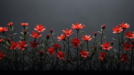 a delicate minimalist narrow floral pattern page borde background