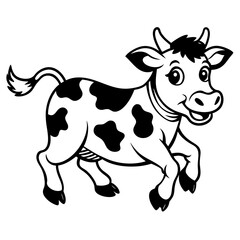 baby cow Vector