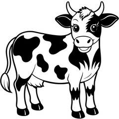 baby cow Vector