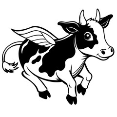 baby cow Vector